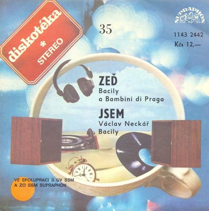Bacily A Bambini Di Praga, Václav Neckář - Zeď / Jsem - SP / Vinyl