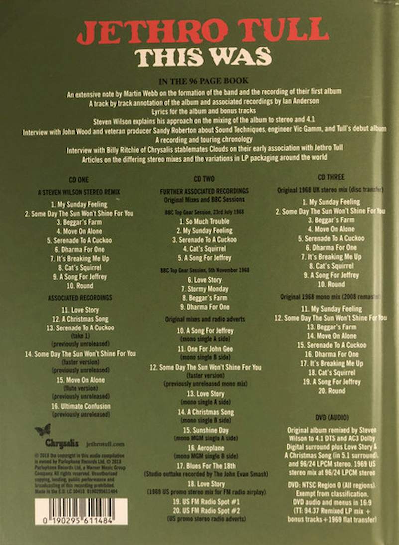 Jethro Tull - This Was (The 50th Anniversary Edition) - CD + DVD
