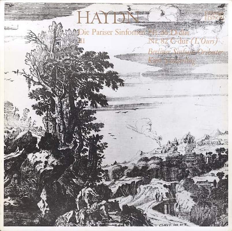 Joseph Haydn, Berliner Sinfonie Orchester, Kurt Sanderling - Die Pariser Sinfonien III Nr. 86 D-dur, Nr. 82 C-dur (L’Ours) - LP / Vinyl
