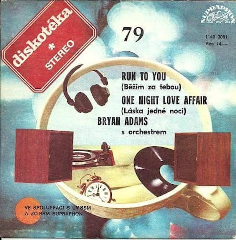 Bryan Adams - Run To You (Běžím Za Tebou) / One Night Love Affair (Láska Jedné Noci) - SP / Vinyl