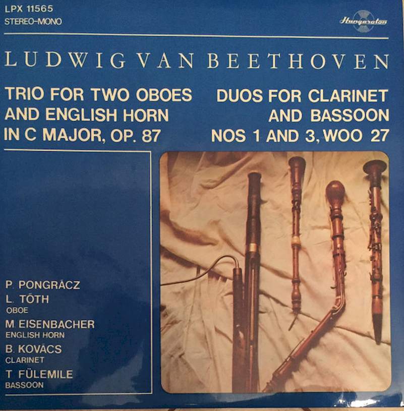 Ludwig van Beethoven - Trio For Two Oboes And English Horn In C Major, Op. 87 / Duos for Clarinet and Bassoon No. 1 and 3 WOO 27 - LP / Vinyl