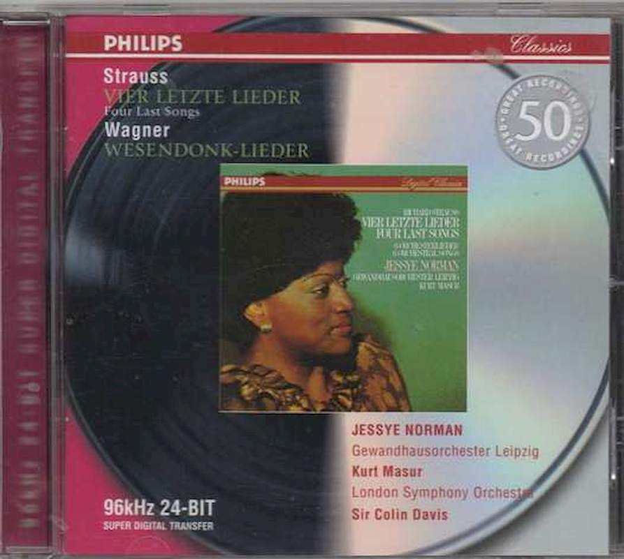 Richard Strauss / Richard Wagner / Jessye Norman / Kurt Masur / Sir Colin Davis - Vier Letzte Lieder / Wesendonk-Lieder - CD