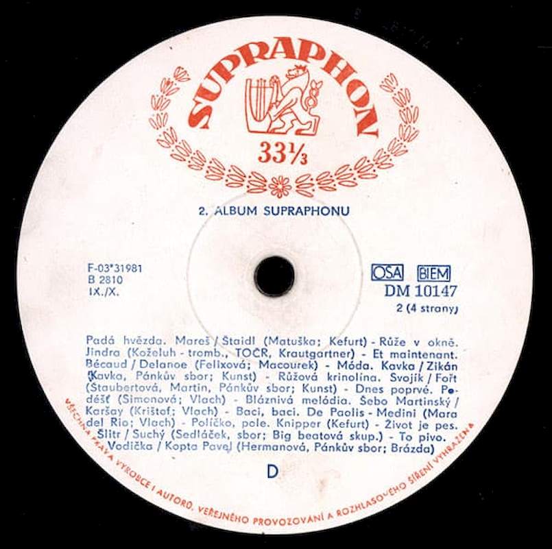 Various - 2. Album Supraphonu - EP