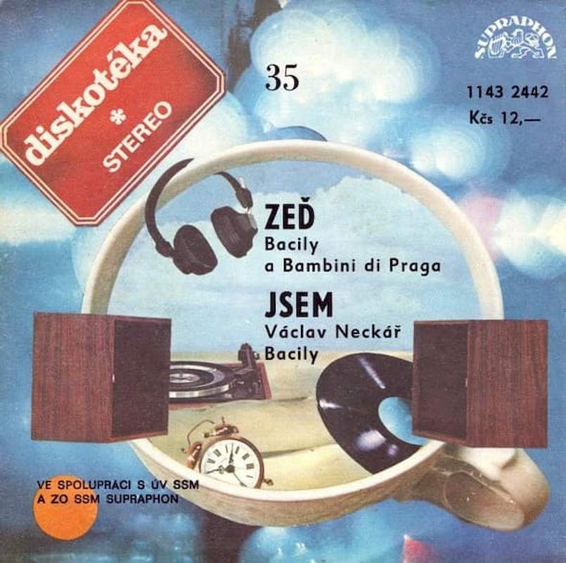 Bacily A Bambini Di Praga, Václav Neckář - Zeď / Jsem - SP / Vinyl