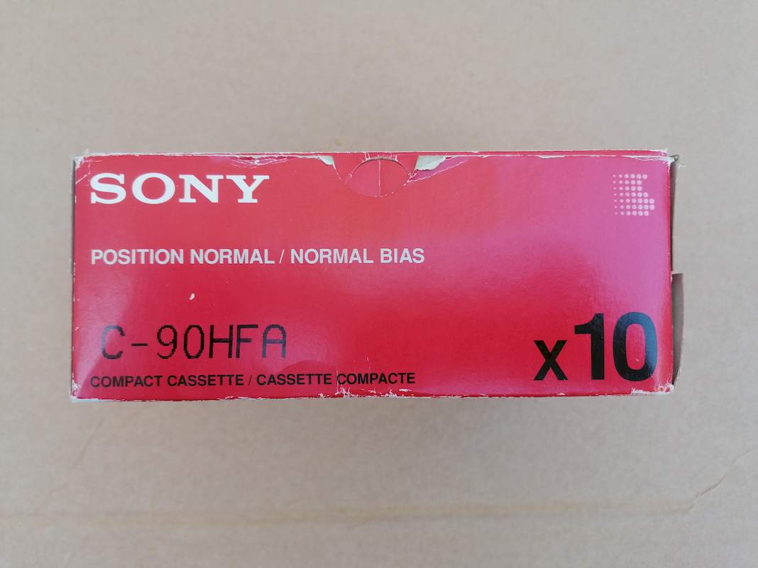 Audio kazeta SONY HF, Position Normal Bias - 90 min