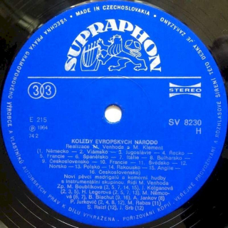 Noví Pěvci Madrigalů A Komorní Hudby, Miroslav Venhoda - České Vánoční Koledy / Koledy Evropských Národů - LP / Vinyl