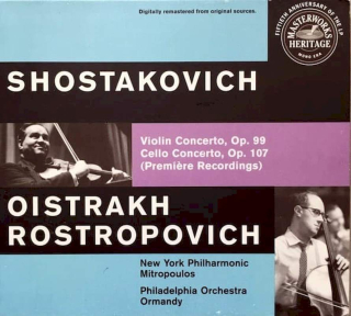 Dmitri Shostakovich, David Oistrach, Mstislav Rostropovich - Shostakovich: Violin Concerto, Op. 99, Cello Concerto, Op. 107 (Premi?re Recordings) - CD