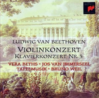 Ludwig van Beethoven, Vera Beths • Jos van Immerseel, Tafelmusik Baroque Orchestra • Bruno Weil - Violinkonzert • Klavierkonzert Nr. 5 - CD