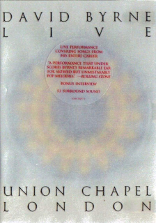 David Byrne - Live Union Chapel London - DVD