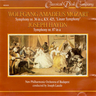 Wolfgang Amadeus Mozart / Joseph Haydn - New Philharmonic Orchestra Of Budapest Conducted By Joseph Laszlo - Symphony Nr. 36 In C, K.V. 425, 'Linzer Symphony' / Symphony Nr. 87 In A - CD