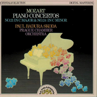 Wolfgang Amadeus Mozart, Paul Badura-Skoda, Prague Chamber Orchestra - Piano Concertos No. 21 In C Major &  No. 24 In C Minor - CD