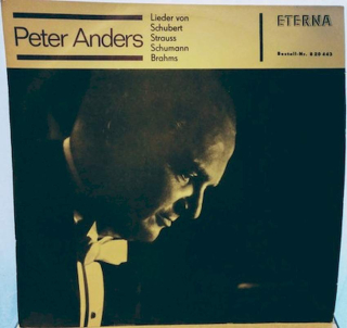Peter Anders - Lieder von Schubert, Strauss, Schumann, Brahms - LP / Vinyl